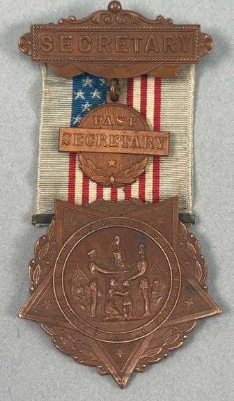 G.A.R. Past Secretary Ladies of the G.A.R. 1886 Medal image