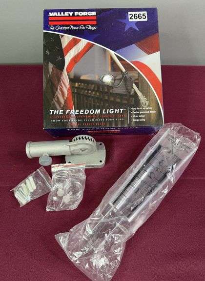 Valley Forge Flag Holder Mount & Auglaize Provico Rain Gauge image