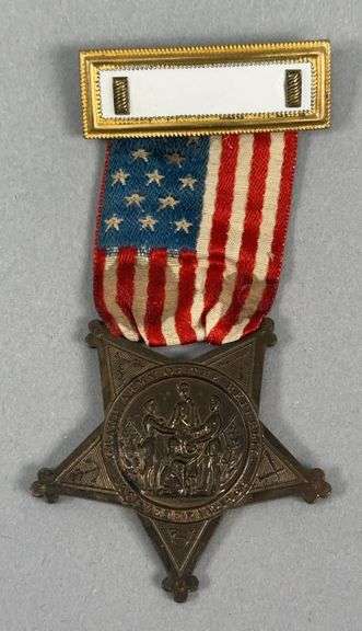 G.A.R. Vet Badge 1861 to 1866 Serial Number W29028 image
