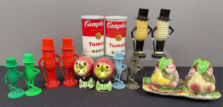 Planters Peanuts, Campbells Soup, & Assorted Salt & Pepper Shakers image