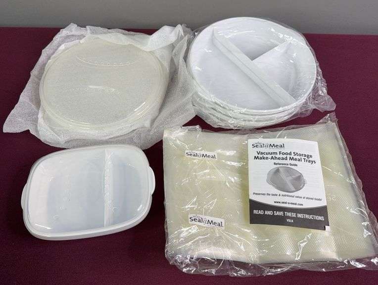 Vacuum Food Storage Make-Ahead Meal Trays & Sealing Bags image