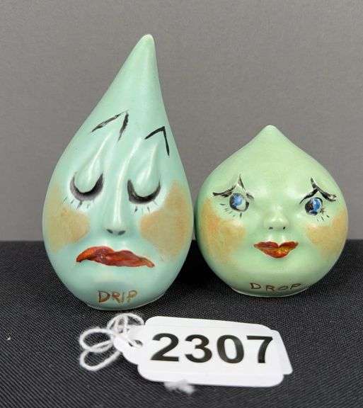 Vintage Drip & Drop Salt & Pepper Shakers image