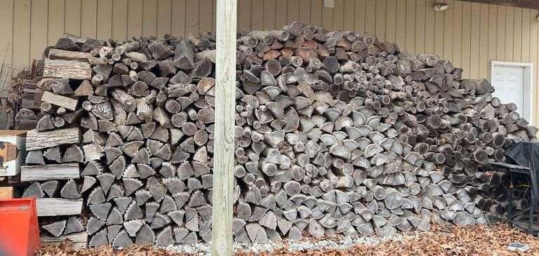 Massive Pile of Seasoned Split Firewood image