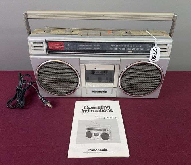 Panasonic RX-4920 Radio Cassette Recorder Boombox & Sony Boombox image