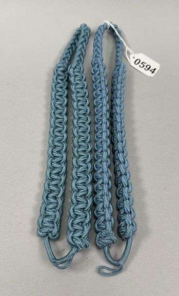 Two U.S. Army Infantry Blue Shoulder Cords image