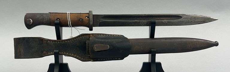World War II 1942 ASW German Mauser K98 Matching Serial Number Bayonet & Sheath image