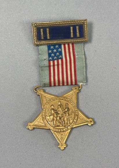 G.A.R. Vet Badge 1861 to 1866 Serial Number P4637 image