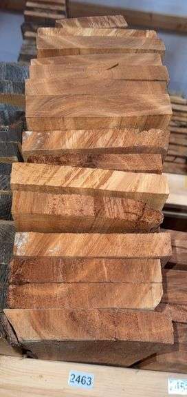 Stack of (15) Hardwood, Rough Cut, Cherry Boards image