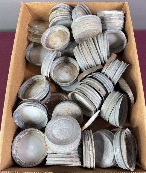 Vintage Zinc Mason Jar Lids image