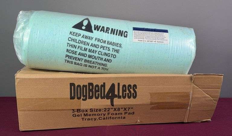 New in Box Memory Foam Dog Bed image