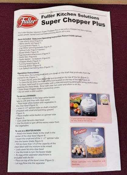 NIB Fuller Super Chopper Plus image