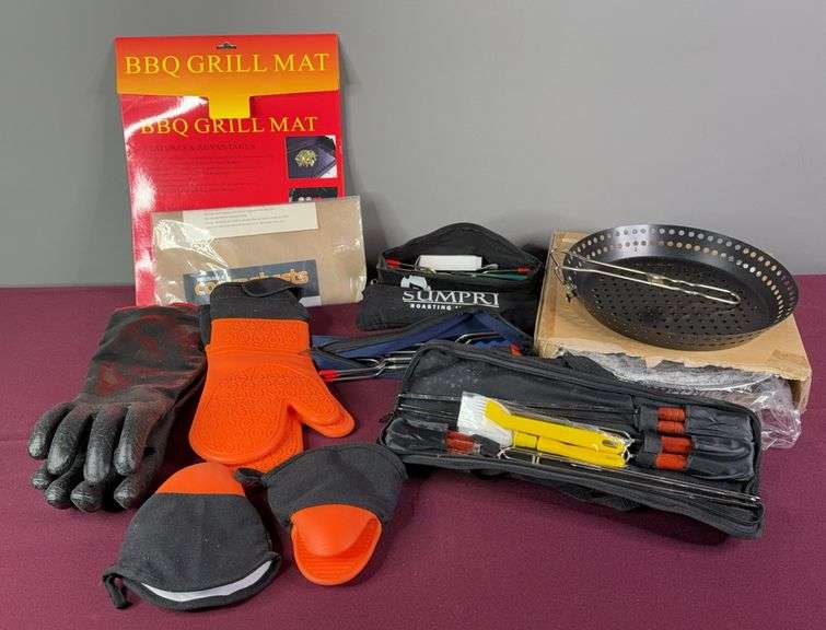 Oven/Fire Mits, Cooking Skewer Sets, & Assorted Outdoor Items image