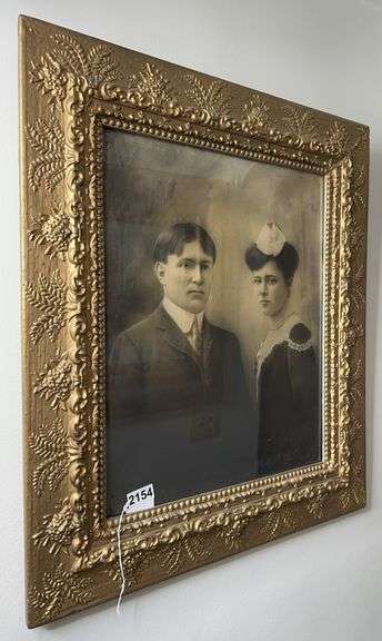 Framed Vintage Couple Picture image