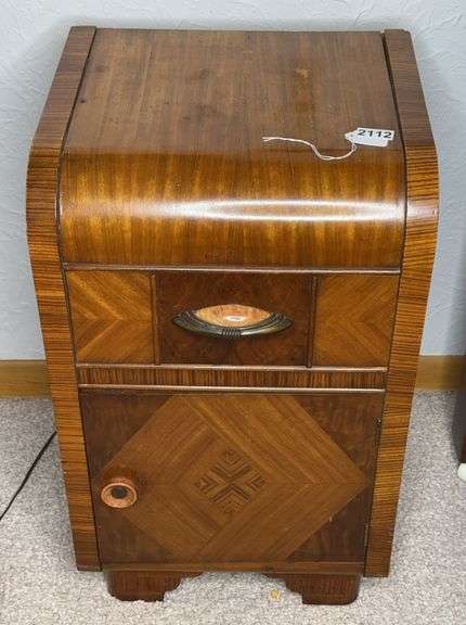 Vintage Wooden Nightstand image