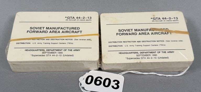 Soviet Manufactured Forward Area Aircraft U.S. Army Training Support Cards image