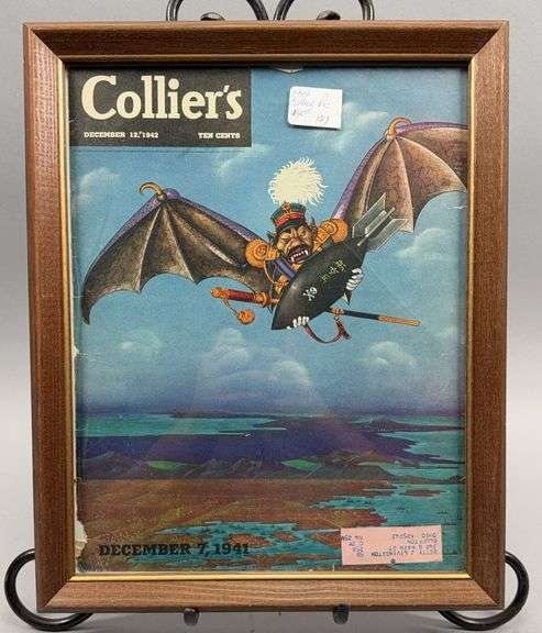 Collier's December 12 1942 Magazine Front Page Framed image