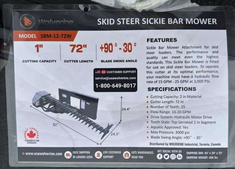 Skid Steer Sickle Bar Mower image