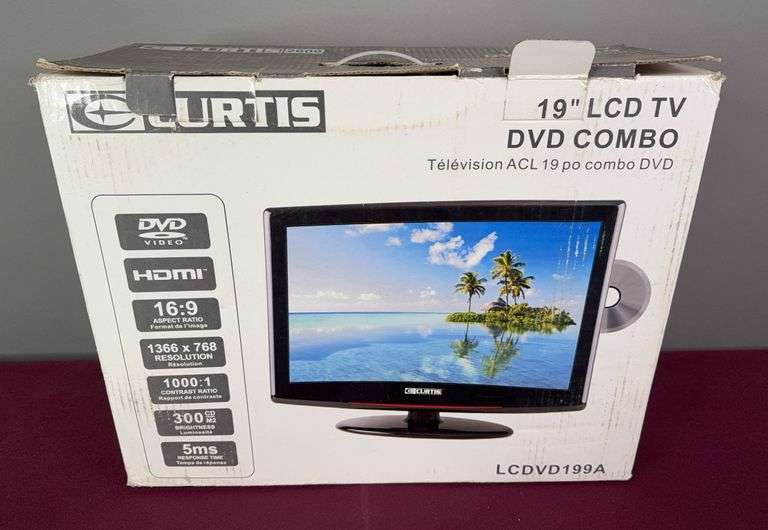 NIB Curtis 19” TV DVD Combo image