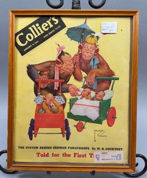 Collier's August 9 1941 Magazine Front Page Framed image