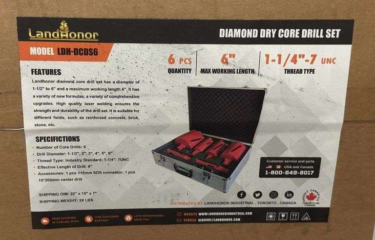 DIAMOND DRY CORE DRILL SET image