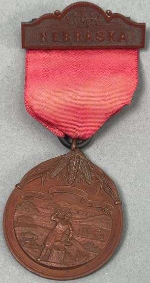 G.A.R. Nebraska Souvenir Badge Corn Is King image