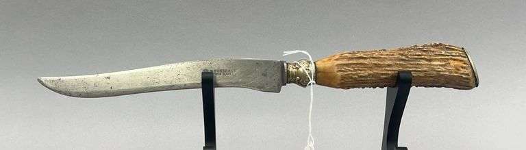 H. Broker & Co. Tree Brand Antler Handled Knife 7.5 Inch Blade image