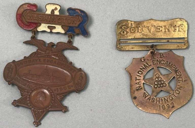 Two Washington D.C. G.A.R. National Encampment Badges image