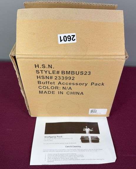 NIB Wolfgang Puck 2.3 Quart Accessory Kit image