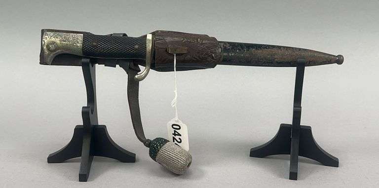 World War II German Dress Bayonet & Sheath EUF Horster Solingen image