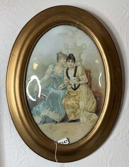 Antique Oval Portrait “He Loves Me Not” image
