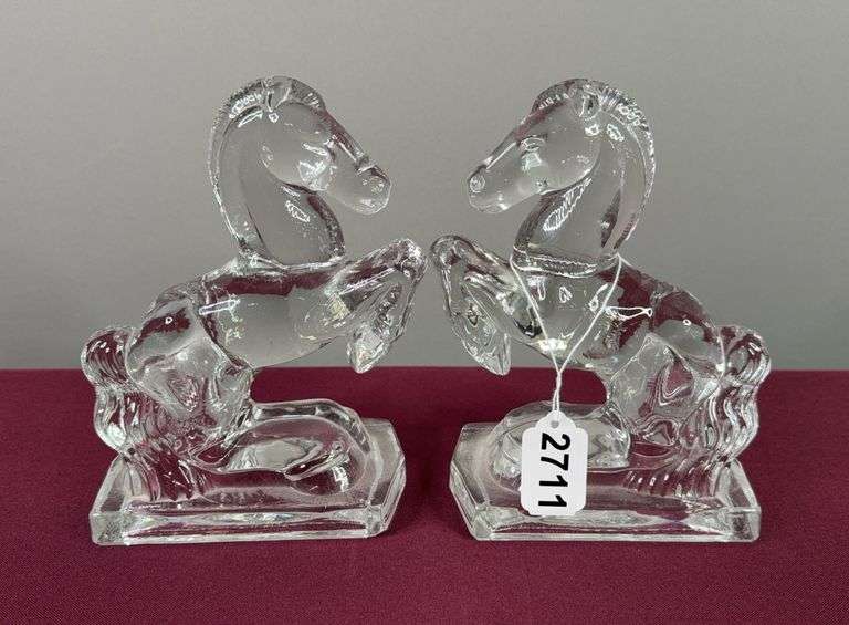 Glass Horse Bookends image