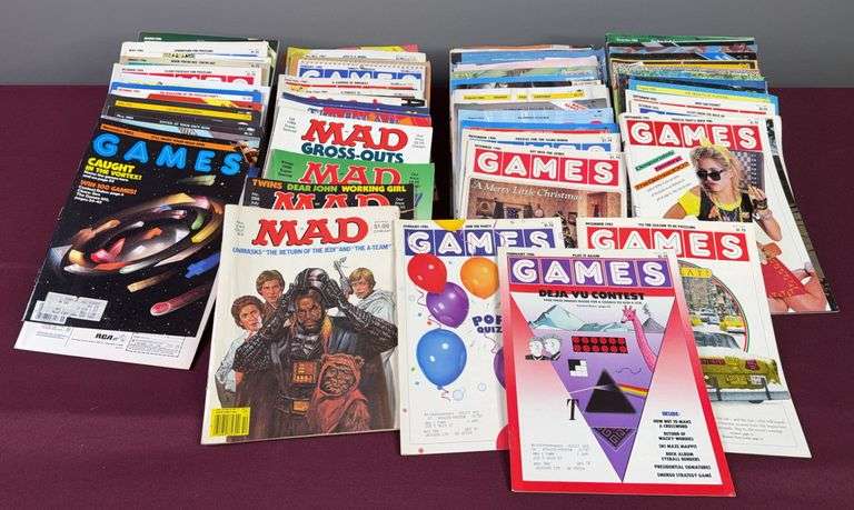 1980’s Mad Magazines & Games Magazines image