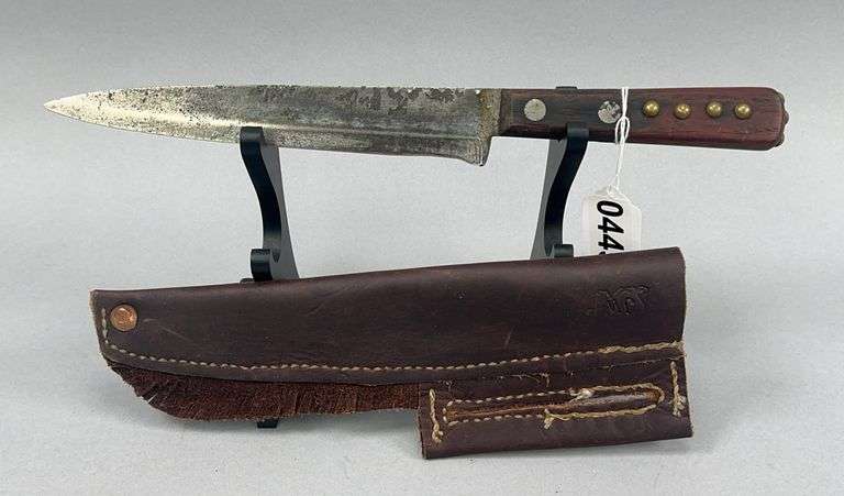 Ward's Razor Ground Knife 8 Inch Blade with Leather Sheath image