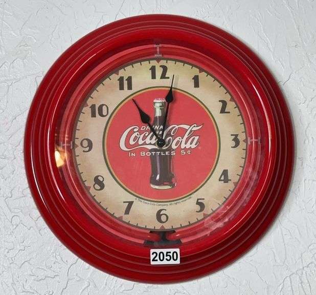 Coca-Cola Advertising Clock image