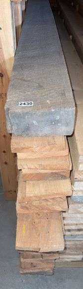 Stack of (29) Hard Wood, Rough Cut, Red Oak Boards & (1) Hardwood Beam image