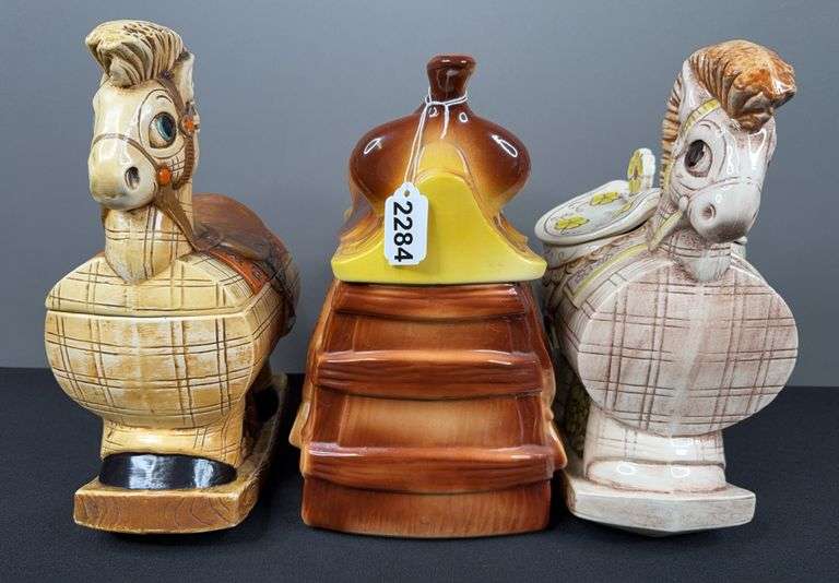 Pair of Rocking Horse & Saddle Cookie Jar image