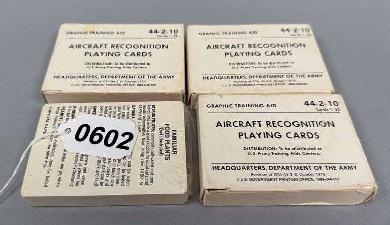 Familiar Food Plants Aircraft Recognition Playing Cards image