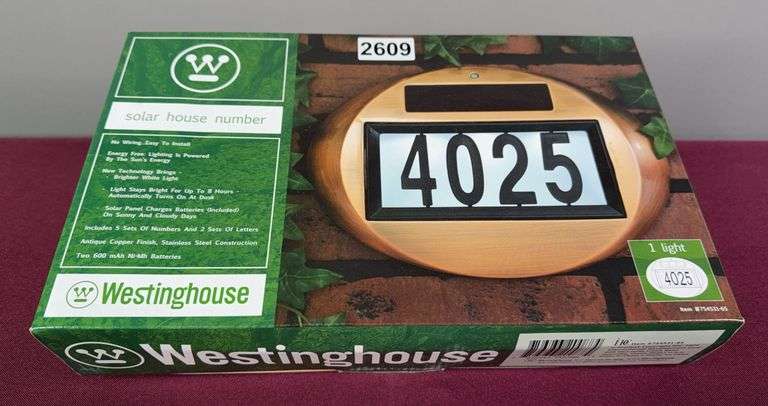 NIB Solar House Number Kit image