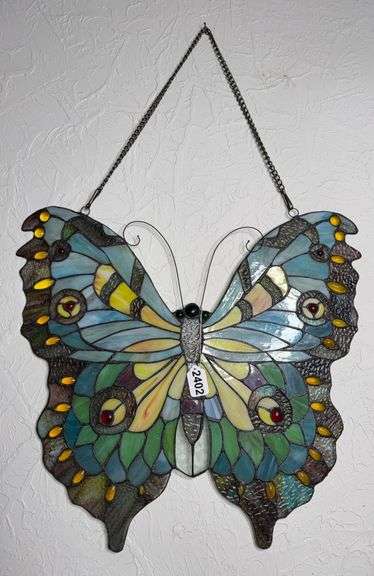 Tiffany Glass Butterfly Decor image