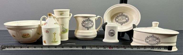 Aynsley Edwardian Garden Stacking Kitchenware and T.G. Ivory Classics Jug, Dish and Bowl