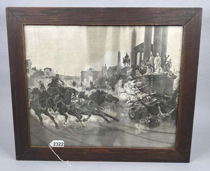 Ulpiano Checa Roman Chariot Race Artwork image