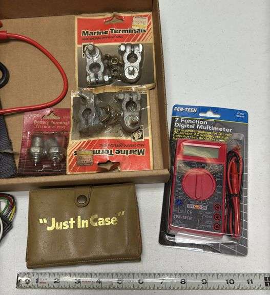 Digital Multimeter & Assorted Electrical Supplies & Tools