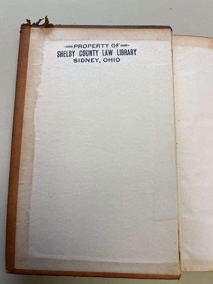 Ohio Reports Law Books Volumes 1-20