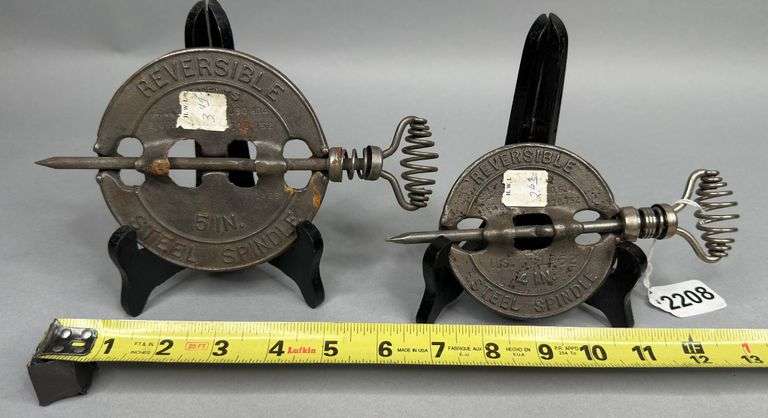 Griswold New American 4” Cast Iron Spindle Stove Damper & Griswold New American 5" Round Damper image