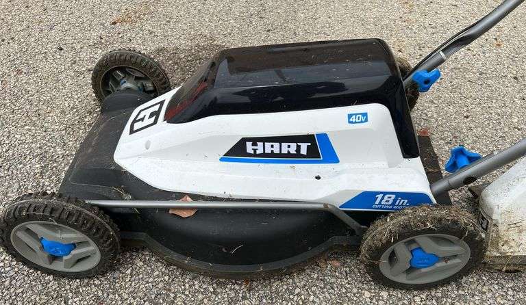Hart 40v Push Lawn Mower & 40v Weed Eater