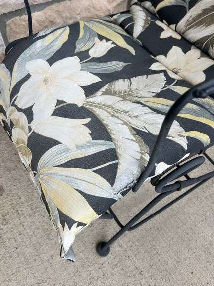 Pair Metal Rocking Porch Chairs