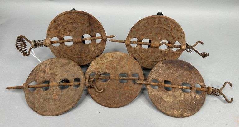 5 Griswold 6” Cast Iron Stove Pipe Dampers image