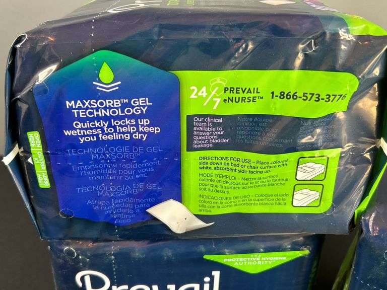 3 Packages of Prevail Underpads New