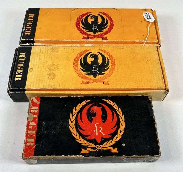 Assortment of Ruger Firearm Cardboard Boxes