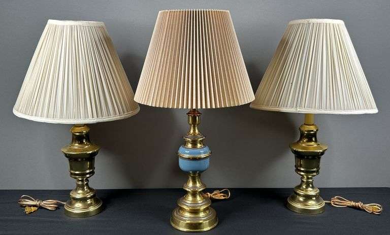 3 Brass Lamps